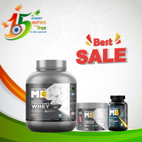 MB BIOZYME PERFORMANCE WHEY + MB-VITE + 100g CREATINE