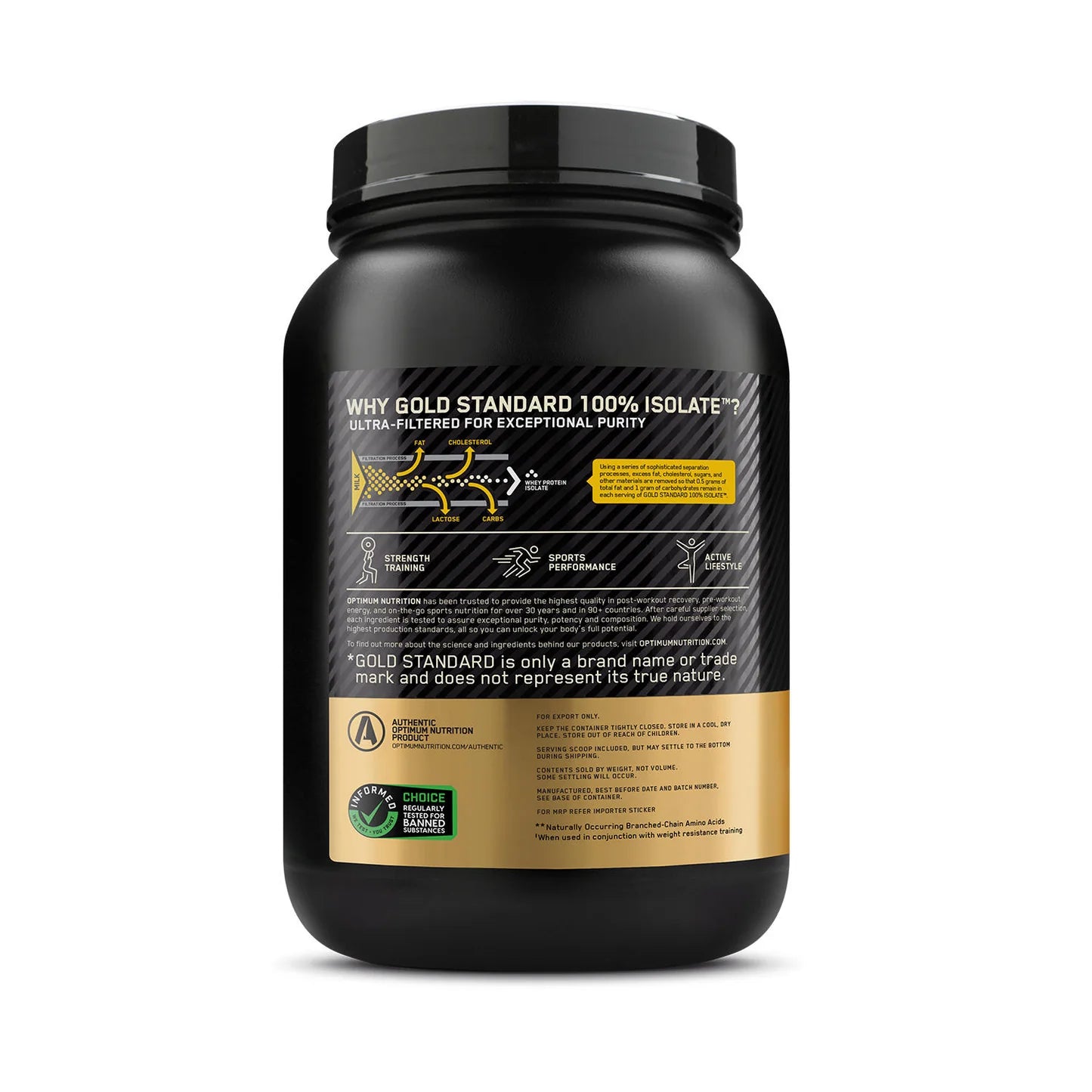 Optimum Nutrition (ON) Gold Standard 100% Isolate 1.36kg