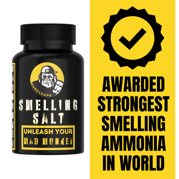 Muscleape Ammonia Smelling Salt. Most Potent .Safe And Non-Addictive Performance Enhancer. Choice Of Elite Powerlifters.100 gm Of Pure Wrath. | Powerlifting | Muscleape