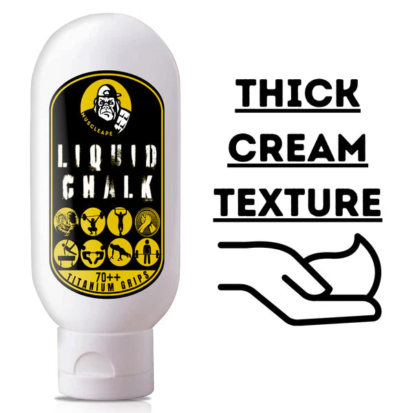 Muscleape Liquid Chalk Cream For Titanium Strenght Dry Grip.Sweat Free Hands for Weightlifting, Gym, Rock Climbing, Calisthenics, Gymnastics, CrossFit, Bodybuilding. 70 Ml. | | Muscleape