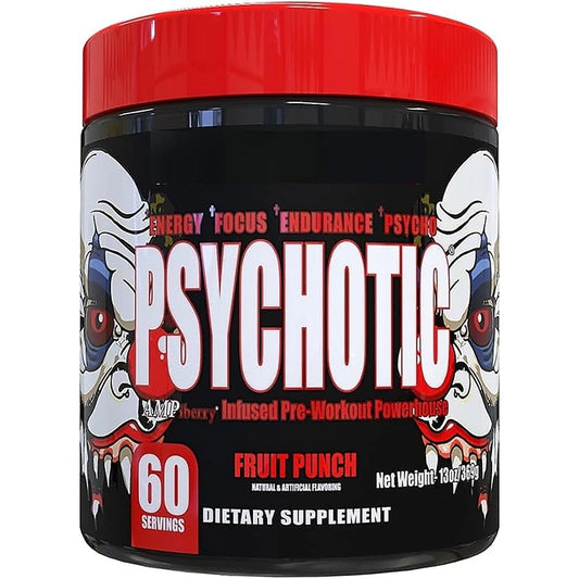 Psychotic Dietary Supplement For Energy, Focus, Endurance - Watermelon,60 Servings