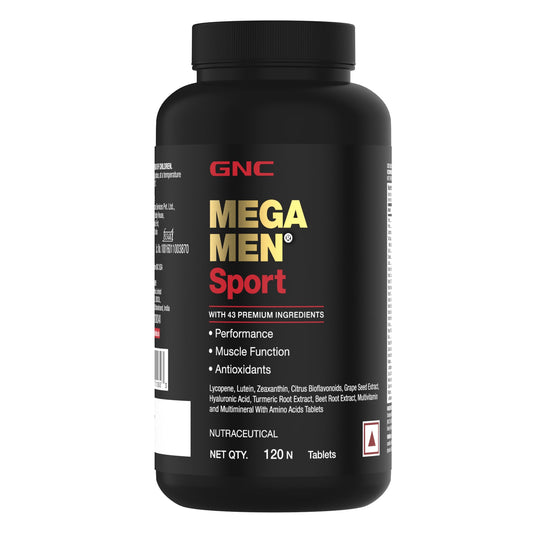 GNC Mega Men Sport Multivitamin for Men 120 Tablets 43 Premium Ingredients