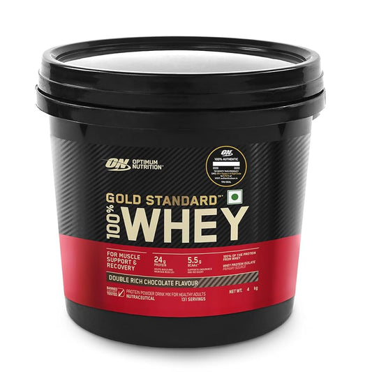 Optimum Nutrition (ON) Gold Standard 100% Whey Protein Powder 4 Kg (Double Rich Chocolate)