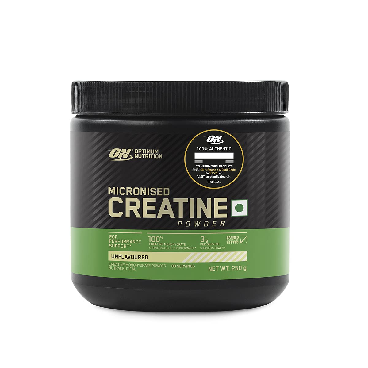 Optimum Nutrition (ON) Micronized Creatine Powder 250g Unflavoured