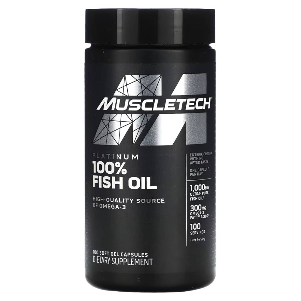 Muscletech Essential Series Platinum 100% Omega Fish Oil| Omega-3 | 300mg