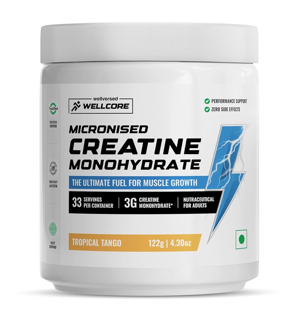 Wellcore Pure Micronised Creatine Monohydrate (122g, 33 Servings)