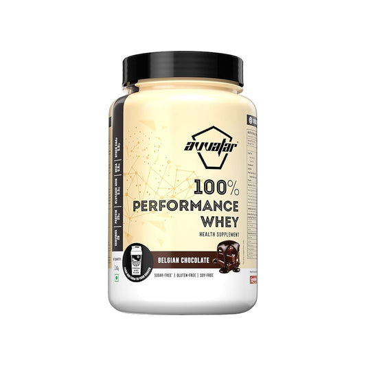 Avvatar PERFORMANCE WHEY PROTEIN | 1Kg | Belgian Chocolate Flavour