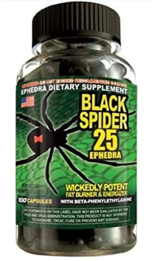 Black Spider 25 Ephedra Fat Burner