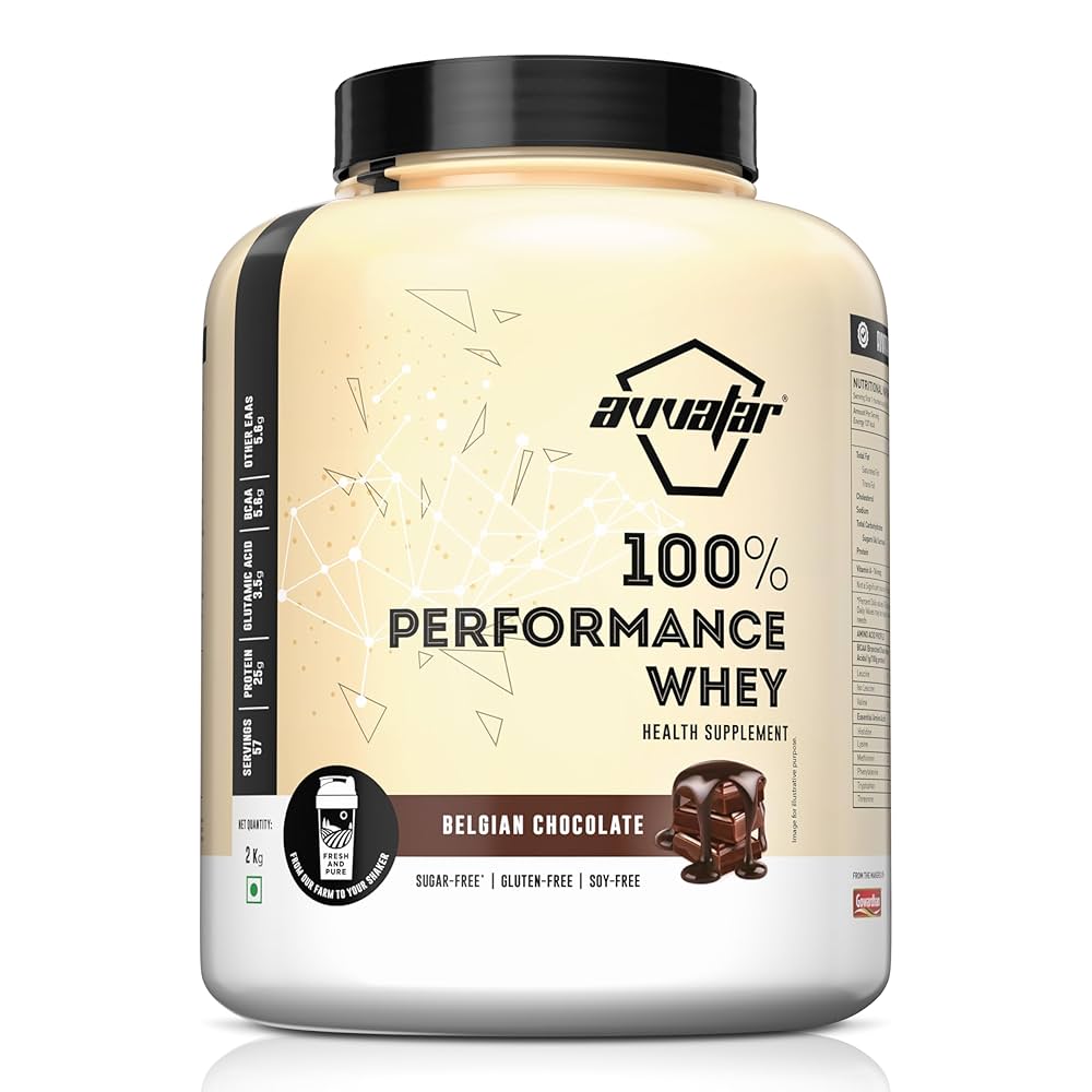 Avvatar 100% Performance Whey | 2 Kg | Belgian Chocolate Flavour