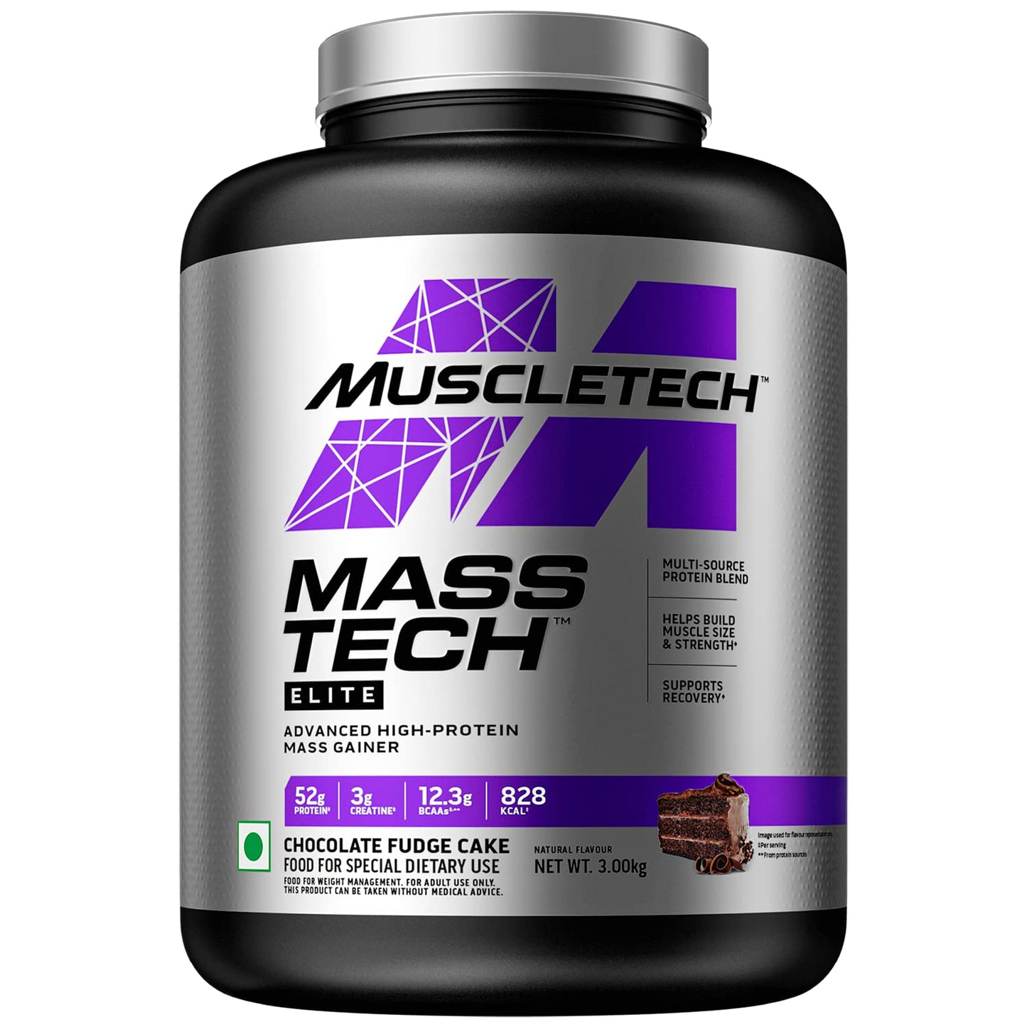 Muscletech Mass-Tech Elite 3Kg Chocolate Fudge Cake