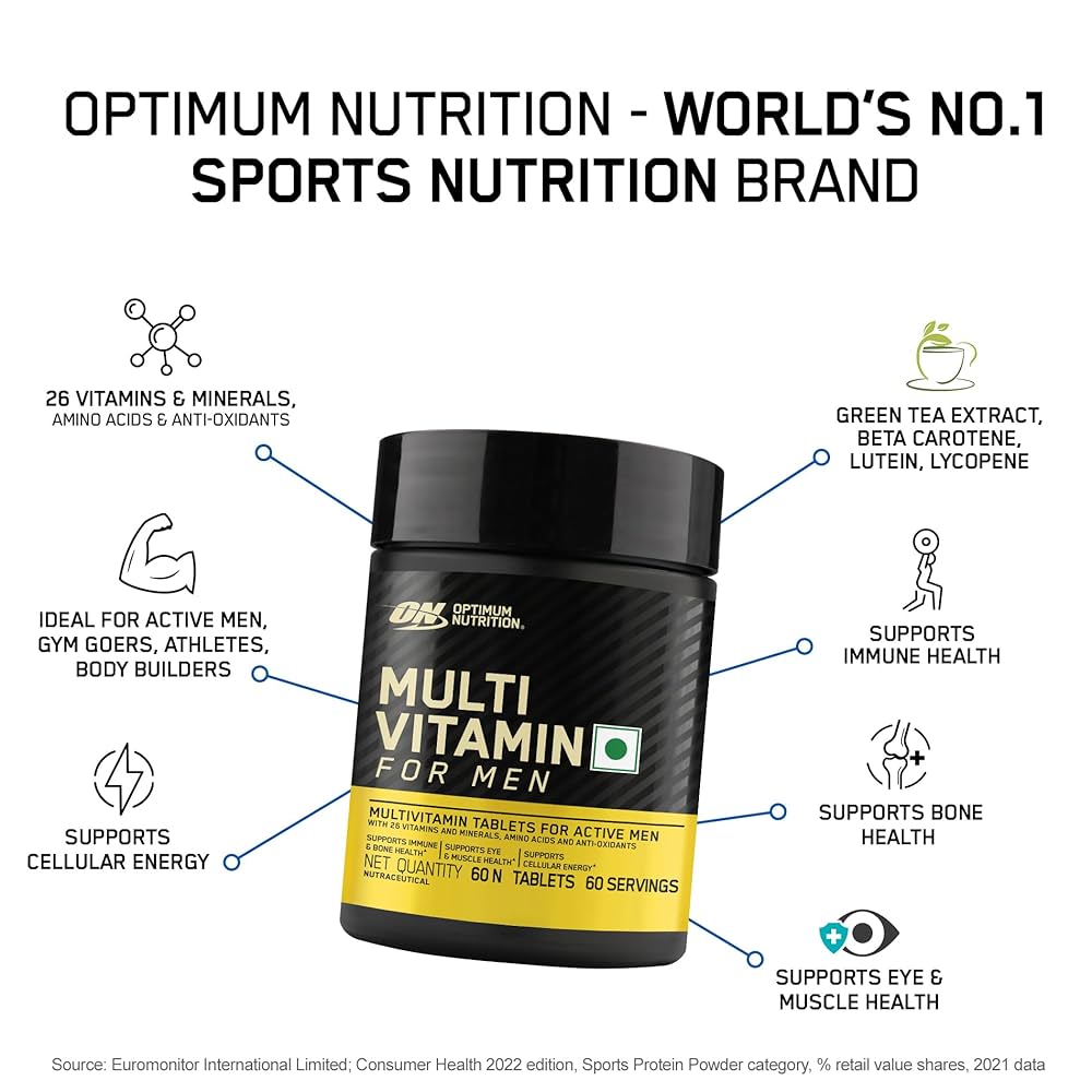 Optimum Nutrition (ON) Multivitamin for MEN– 60 Tablets