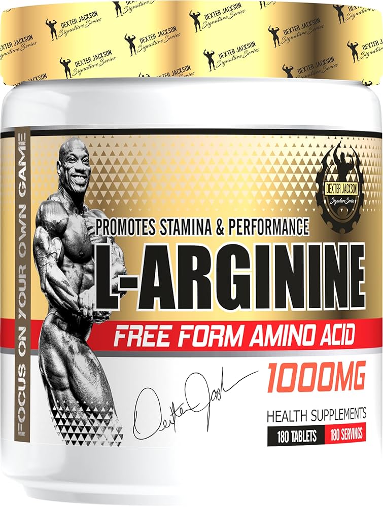 Dexter Jackson Signature Series L-Arginine Promotes Stamina And Performance Free Form Amino Acids Health Supplements 1000 Mg 180 Tabelets