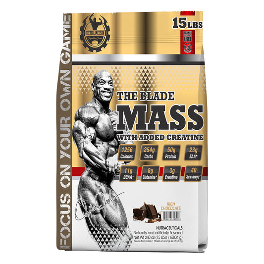 Dexter Jackson The Blade Mass Added Creatine 6804g (15 lbs) Rich Chocolate Flavor