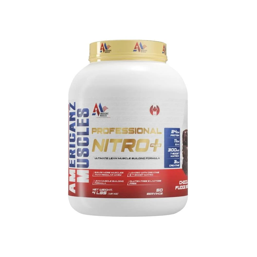 Americanz Muscles Professional Nitro plus chocolate plus brownie 4lbs