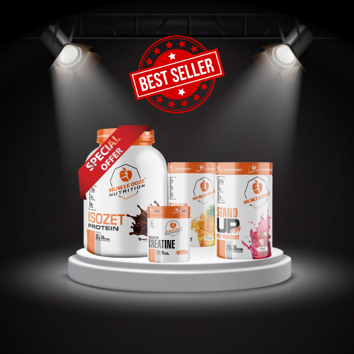 MUSCLE OOZE WHEY PROTEIN+ PRE WORKOUT+ EAA+ 210g CREATINE