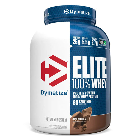 Dymatize Elite 100% Whey Protein, 2.27 kg (5 lb), Rich-Chocolate