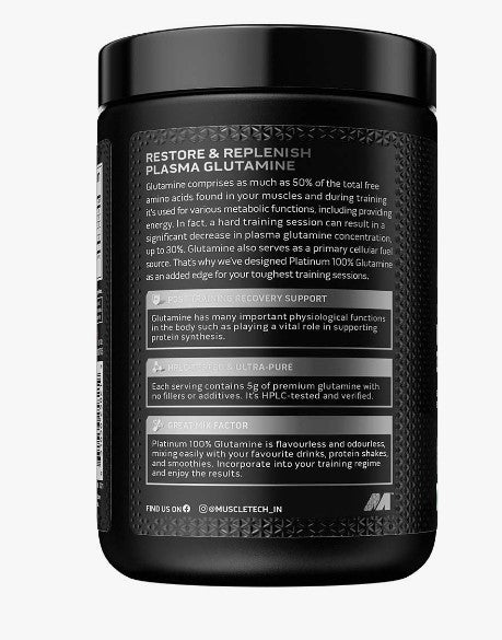 Muscletech Glutamine Powder Muscletech Platinum 100% Glutamine Powder